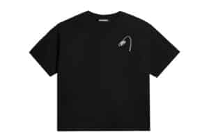ISAiDNO Small Floral Logo Tee Black