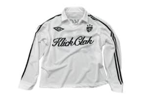 KLICK CLAK 25AW American Vintage Jersey Print Mesh L/S Tee White