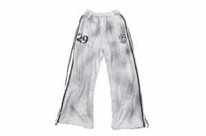 KLICK CLAK 25AW Embroidered Vintage Wash Sweatpants White