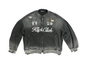 KLICK CLAK 25AW Racing Vintage Wash Zip Jacket Black