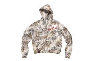 KLICK CLAK 26SS Studded Leopard Print Vintage Wash Hoodie Multi