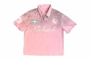 KLICK CLAK 26SS War Horse Logo Vintage Wash Polo Pink