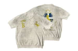 KLICK CLAK 26SS War Horse Print Vintage Wash Knit Tee White
