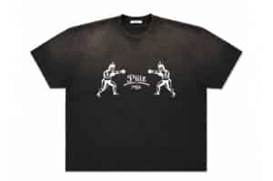 Karakoroo x Piiiz x MGL Boxing Tee Wash Black