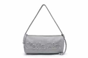 Matin Kim Applique Logo Jersey Duffle Bag Grey BG023
