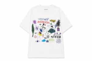 Matin Kim Artist Project X Stefan Meier Artwork Top in Off White TS007