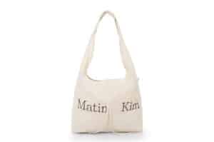 Matin Kim Logo Point Round Ecobag Ivory BG025