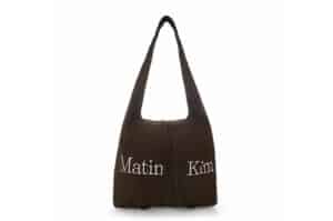 Matin Kim Logo Point Round Ecobag Khaki Brown BG025