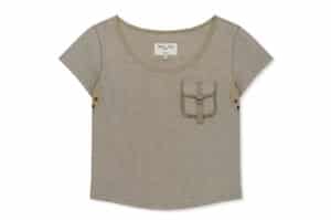 Matin Kim Pocket Point Slim Fit Top Beige TS007