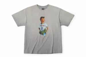 Mental Free Lizard Head Dyed Tee Grey