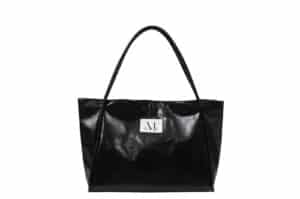 Mucent Greek Leather Shoulder Bag Black