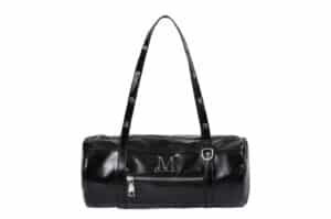 Mucent Knox Metal Logo Eyelet Strap Shoulder Bag Black