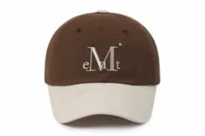 Mucent Signature Two Tone Color Block Ball Cap Brown