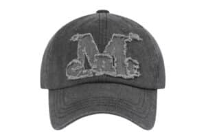 Mucent Vintage Washed Applique Ball Cap Grey