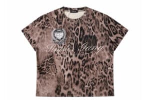 REGEN ZONE 26SS Leopard Flag Gradient Graphic Tee Multi