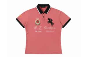 REGEN ZONE 26SS War Horse Vintage Wash Polo Tee Red