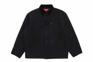 Supreme Old English Canvas Work Jacket Black