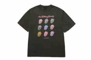 ADLV Rolling Stones Glow Archive Short Sleeve Tee Charcoal