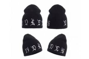 DND4DES Gothic Rhinestone Beanie Black