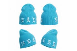 DND4DES Gothic Rhinestone Beanie Blue