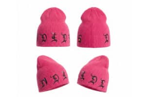 DND4DES Gothic Rhinestone Beanie Pink