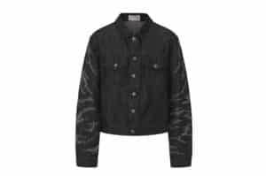 DND4DES Patchwork Raw Denim Jacket Black