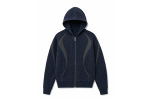 DND4DES Sporty Fleece Zip Up Hoodie Blue