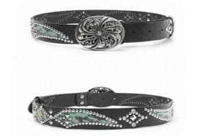DND4DES Western Buckle Belt 110CM Green
