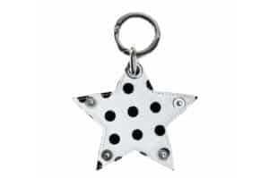 HIETA Tanny Keyring White Dot