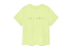 Matin Kim Sticker Graphic Logo Top Lime TS025