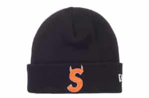 Supreme New Era Devil S Logo Beanie Black