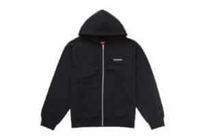 Supreme Small Box Zip Up Hooded Sweatshirt Black (FW25)
