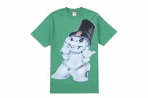 Supreme Snowman Tee Green front