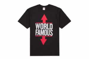 Supreme World Famous Tee Black