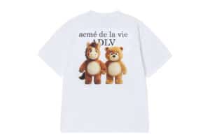 ADLV Bear Horse Friends Tee White back