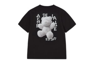 ADLV Woman Fuzzy AC Bear Tee Black back