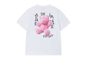 ADLV Woman Fuzzy AC Bear Tee White back