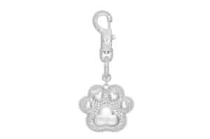 Baby Tarth Paw Keyring Silver