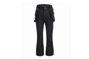 COUPURE Armors Detachable Wax Coated Denim Pants Black
