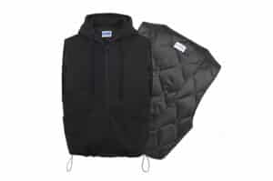 COUPURE Munaita Drawstring Detachable Vest Black