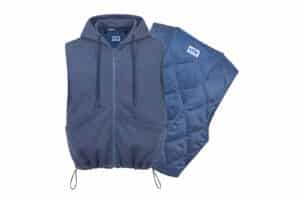 COUPURE Munaita Drawstring Detachable Vest Blue