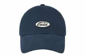 Emis Mini Rubber Patch Brushed Ball Cap Navy