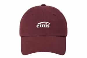 Emis Small Logo Ball Cap Burgundy