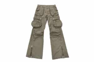KLICK CLAK Washed Vintage Multi-Pocket Vintage Cargo Pants Khaki