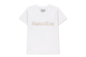 Matin Kim Applique Logo Slim Top White TS060