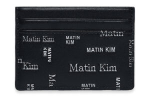 Matin Kim Matin All Over Logo Card Wallet Black WL005
