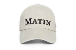 Matin Kim Matin Flat Crown Ball Cap Beige HT013
