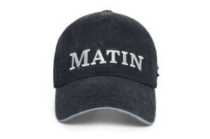 Matin Kim Matin Flat Crown Ball Cap Charcoal HT013