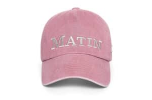 Matin Kim Matin Flat Crown Ball Cap Pink HT013