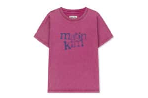 Matin Kim Round Logo Graffiti Slim Top Pink TS064